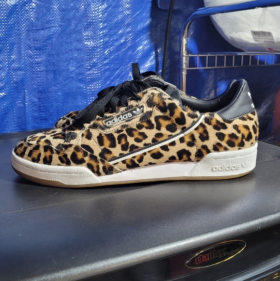 Adidas Originals Continental 80 Leopard Print Men's Size 10 - Picture 1 of 7
